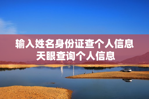 输入姓名身份证查个人信息 天眼查询个人信息