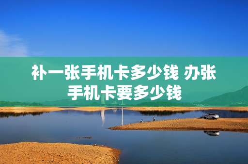 补一张手机卡多少钱 办张手机卡要多少钱