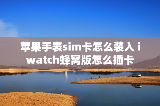 苹果手表sim卡怎么装入 iwatch蜂窝版怎么插卡