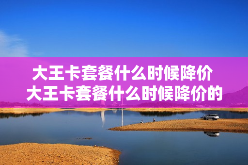 大王卡套餐什么时候降价 大王卡套餐什么时候降价的