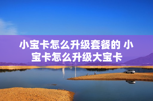 小宝卡怎么升级套餐的 小宝卡怎么升级大宝卡