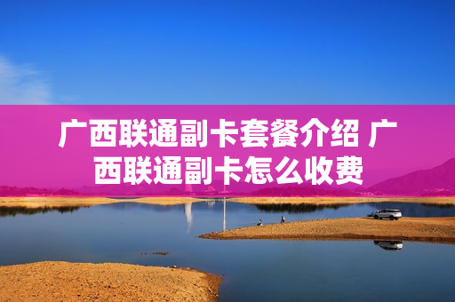 广西联通副卡套餐介绍 广西联通副卡怎么收费