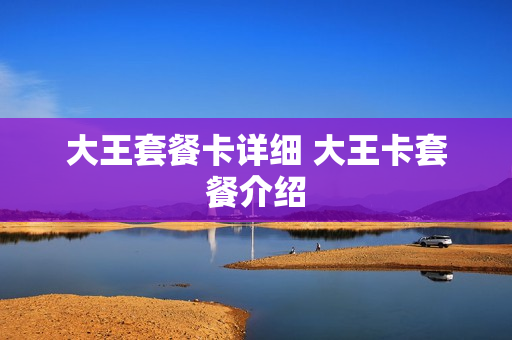 大王套餐卡详细 大王卡套餐介绍