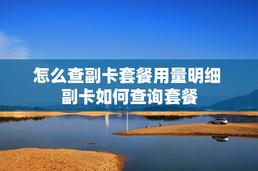 怎么查副卡套餐用量明细 副卡如何查询套餐
