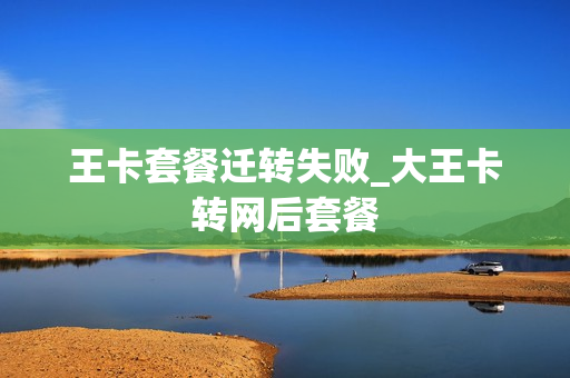 王卡套餐迁转失败_大王卡转网后套餐