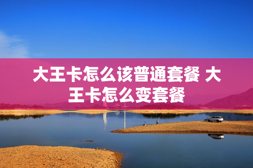 大王卡怎么该普通套餐 大王卡怎么变套餐
