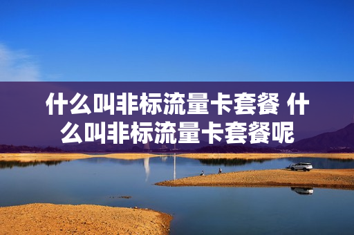 什么叫非标流量卡套餐 什么叫非标流量卡套餐呢