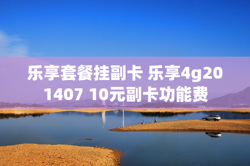 乐享套餐挂副卡 乐享4g201407 10元副卡功能费
