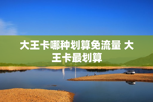 大王卡哪种划算免流量 大王卡最划算