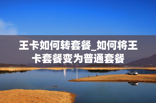 王卡如何转套餐_如何将王卡套餐变为普通套餐