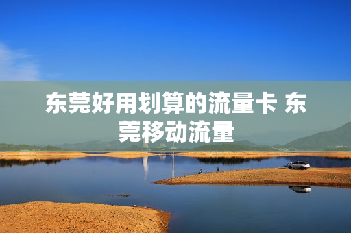 东莞好用划算的流量卡 东莞移动流量