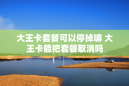 大王卡套餐可以停掉嘛 大王卡能把套餐取消吗