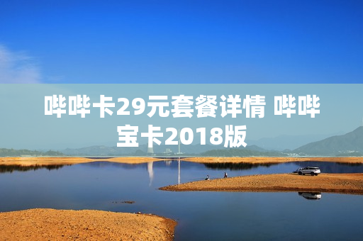 哔哔卡29元套餐详情 哔哔宝卡2018版