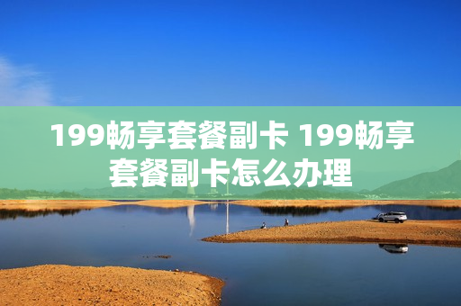 199畅享套餐副卡 199畅享套餐副卡怎么办理