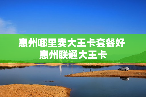 惠州哪里卖大王卡套餐好 惠州联通大王卡