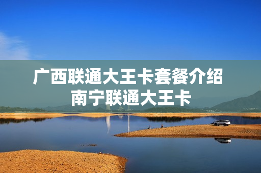 广西联通大王卡套餐介绍 南宁联通大王卡