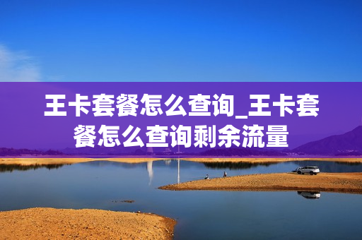 王卡套餐怎么查询_王卡套餐怎么查询剩余流量