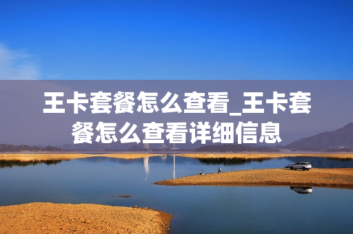 王卡套餐怎么查看_王卡套餐怎么查看详细信息