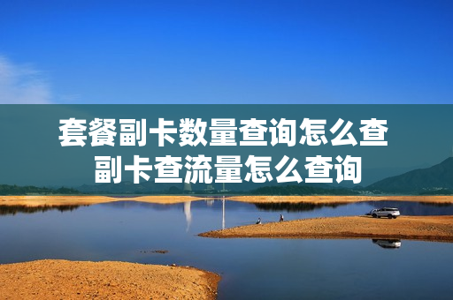 套餐副卡数量查询怎么查 副卡查流量怎么查询
