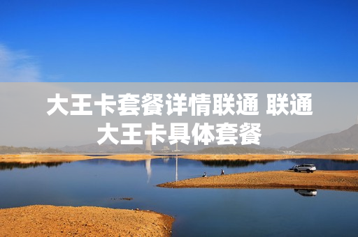 大王卡套餐详情联通 联通大王卡具体套餐