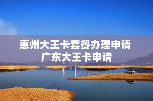 惠州大王卡套餐办理申请 广东大王卡申请