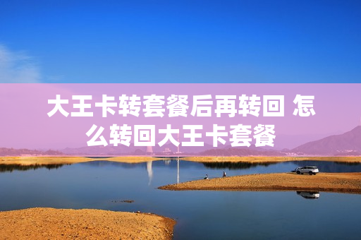 大王卡转套餐后再转回 怎么转回大王卡套餐