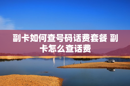 副卡如何查号码话费套餐 副卡怎么查话费