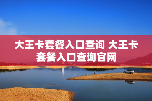大王卡套餐入口查询 大王卡套餐入口查询官网