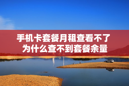 手机卡套餐月租查看不了 为什么查不到套餐余量