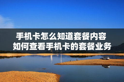 手机卡怎么知道套餐内容 如何查看手机卡的套餐业务