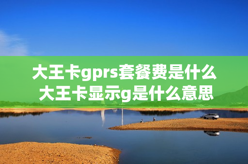 大王卡gprs套餐费是什么 大王卡显示g是什么意思