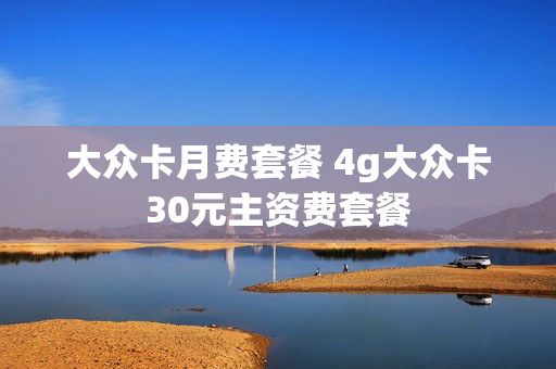 大众卡月费套餐 4g大众卡30元主资费套餐