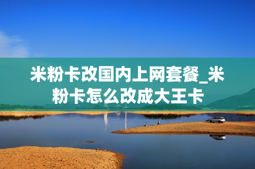 米粉卡改国内上网套餐_米粉卡怎么改成大王卡