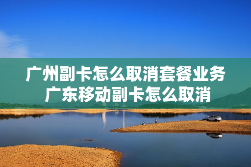 广州副卡怎么取消套餐业务 广东移动副卡怎么取消