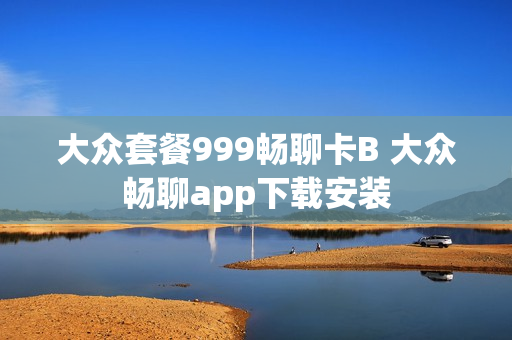 大众套餐999畅聊卡B 大众畅聊app下载安装