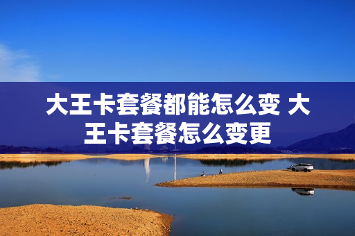 大王卡套餐都能怎么变 大王卡套餐怎么变更