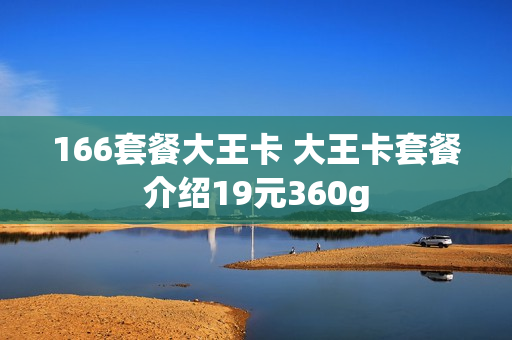 166套餐大王卡 大王卡套餐介绍19元360g