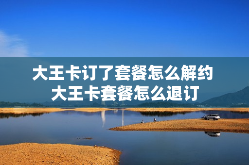 大王卡订了套餐怎么解约 大王卡套餐怎么退订