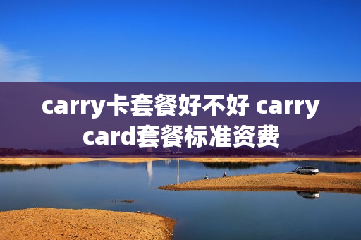 carry卡套餐好不好 carrycard套餐标准资费