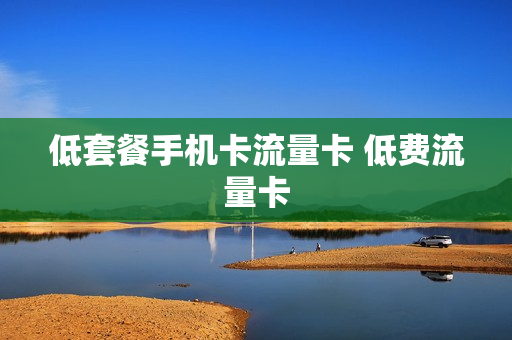 低套餐手机卡流量卡 低费流量卡