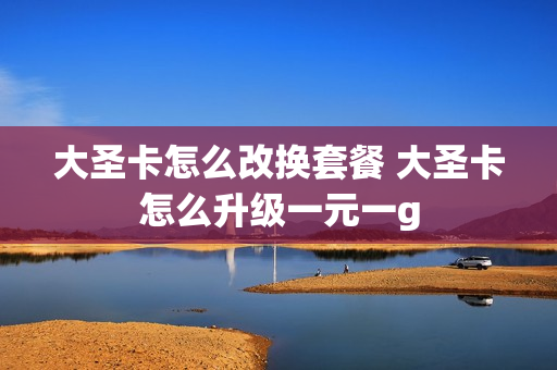 大圣卡怎么改换套餐 大圣卡怎么升级一元一g