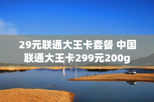 29元联通大王卡套餐 中国联通大王卡299元200g