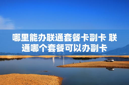 哪里能办联通套餐卡副卡 联通哪个套餐可以办副卡