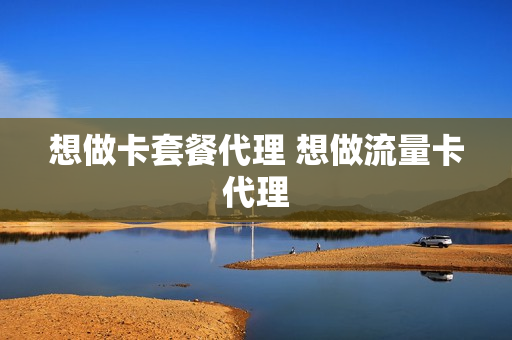 想做卡套餐代理 想做流量卡代理