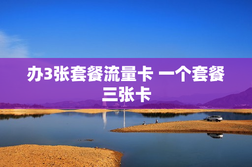 办3张套餐流量卡 一个套餐三张卡