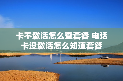 卡不激活怎么查套餐 电话卡没激活怎么知道套餐