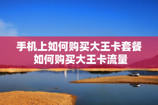 手机上如何购买大王卡套餐 如何购买大王卡流量
