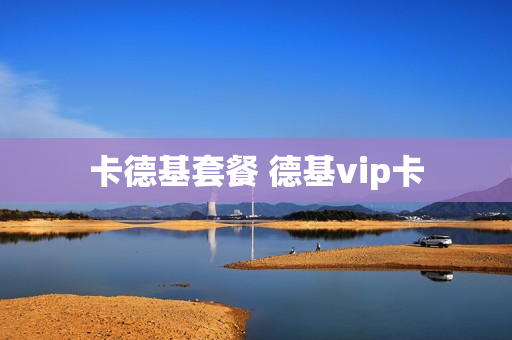 卡德基套餐 德基vip卡
