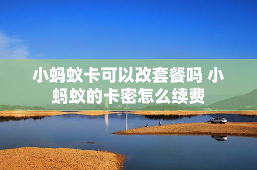 小蚂蚁卡可以改套餐吗 小蚂蚁的卡密怎么续费
