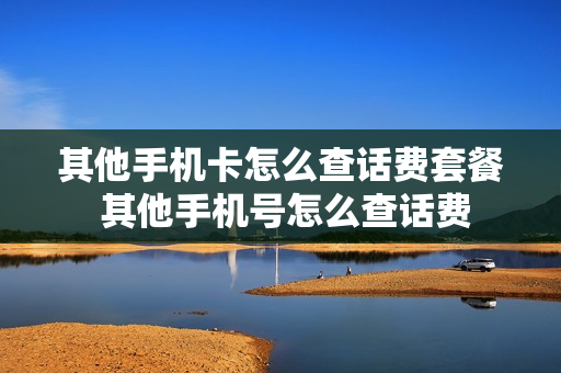 其他手机卡怎么查话费套餐 其他手机号怎么查话费